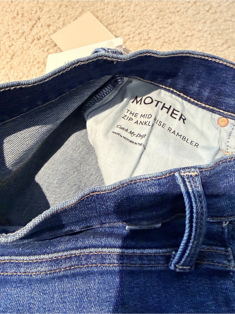 MOTHER The Mid-Rise Rambler in Catch My Drift NWT Size 25 - Picture 5 of 6